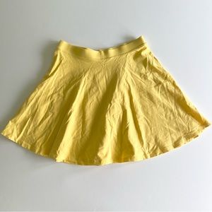 Forever 21 Yellow Skater Skirt, Medium